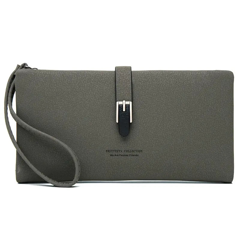 Long Simple Clutch Wallet for Women - beige - Women’s Bags