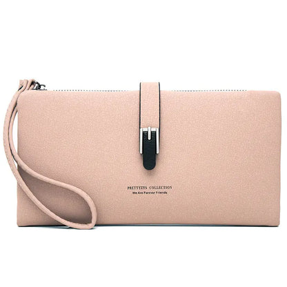 Long Simple Clutch Wallet for Women - Pink - Women’s Bags