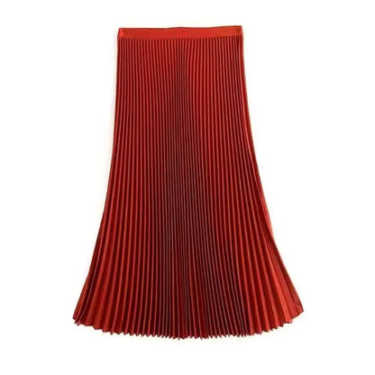 Luxury Elastic Pleated Skirt for Women - Elegant Style