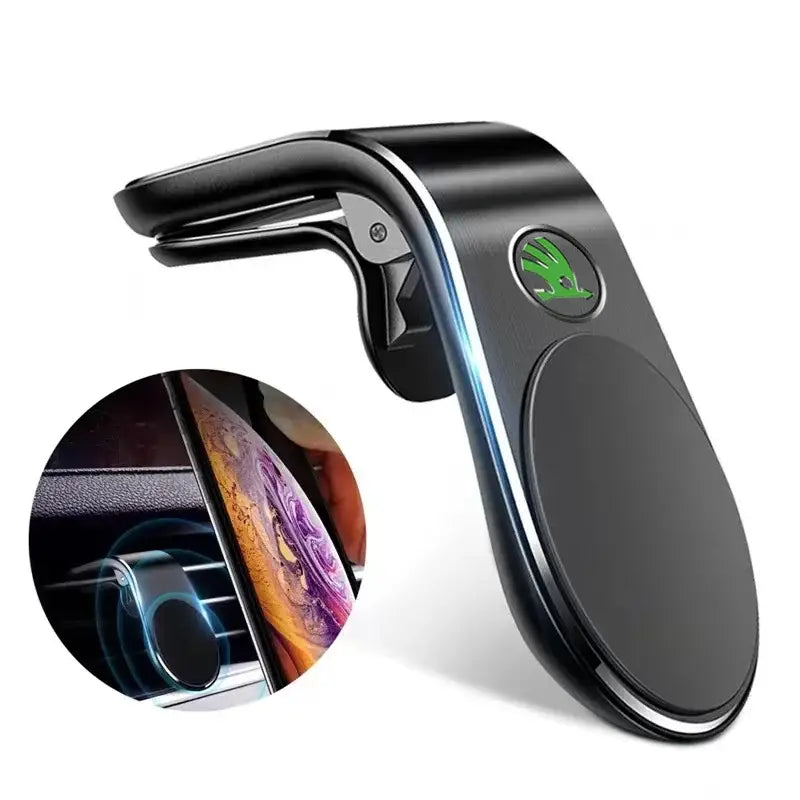 R&z - Magnetic Car Phone Holder Metal Stand