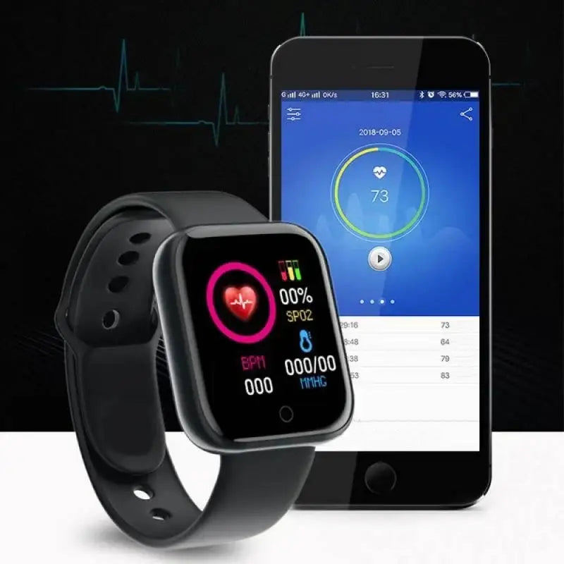 Men Watches Smart Watch For Women Fitness Heart Rate Monitor Sports Smartwatch Electronic Calory Music Control Y68