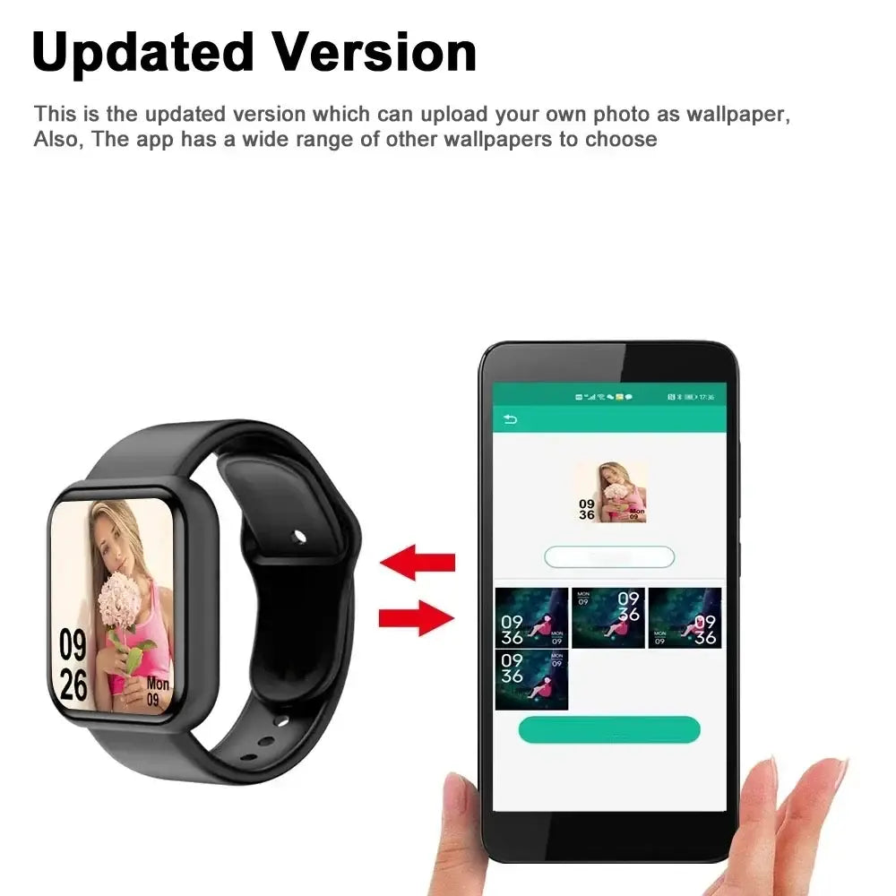 Men Watches Smart Watch For Women Fitness Heart Rate Monitor Sports Smartwatch Electronic Calory Music Control Y68
