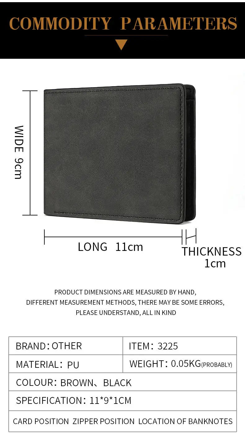 Men’s Bifold PU Leather Wallet