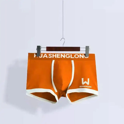 Men’s Boxer Shorts - Comfortable Breathable and Soft - Orange / XXL 70-80KG