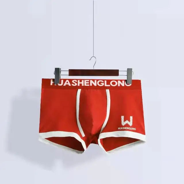 Men’s Boxer Shorts - Comfortable Breathable and Soft - Red / XL 60-70KG