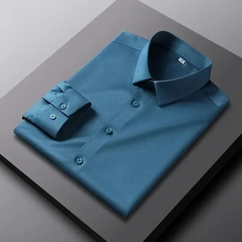 R&z - Men’s Casual and Fashion - Lake blue / 4XL - Dress Shirt