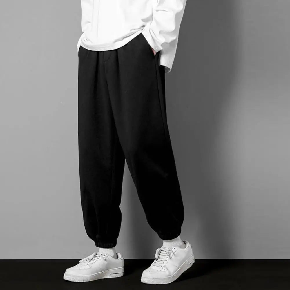 Men’s Casual Loose Ice Silk 3/4 Pants for Spring/Summer