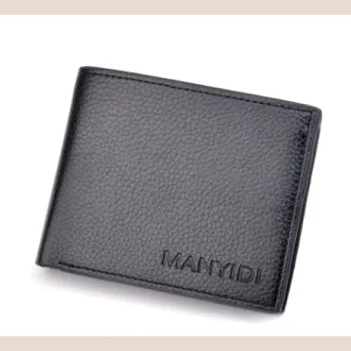 Men’s Short Wallet - Stylish Crocodile Texture Leather