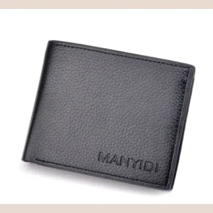 Men’s Short Wallet - Stylish Crocodile Texture Leather