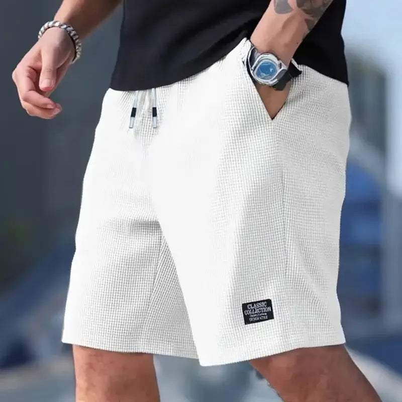 Men’s Shorts Men’s Casual Pants Men’s Beach Shorts Men’s Sports Shorts New Fashionable Textured Fabric Breathable Pants