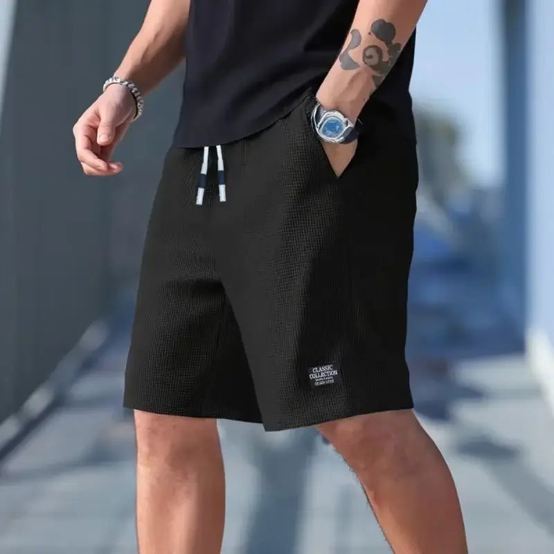 Men’s Shorts Men’s Casual Pants Men’s Beach Shorts Men’s Sports Shorts New Fashionable Textured Fabric Breathable Pants