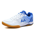 Men’s Sports Shoes for Table Tennis and Badminton - White and Blue / 43