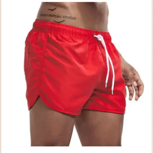 Men’s Trimmed Shorts Loungewear Beach Sports Shorts - Yellow / XXL