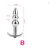 Metal Anal Toy Set for Adult Pleasure and Exploration - Sliver / 98x28mm