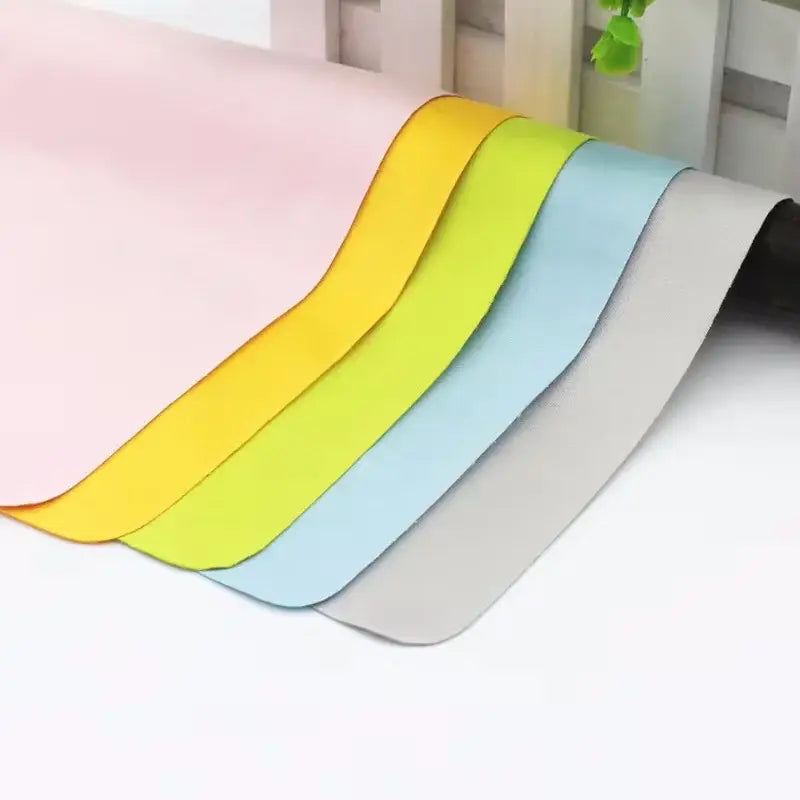 R&z - Microfiber Glasses Cleaning Cloth Chamois Glasses Cleaner For Lens Phone Screen Cleaning Wipes - Mixed Solid 5pcs