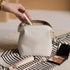 Mini Makeup Bags - Waterproof PU Leather Travel Set - Creamy white - Women’s Bags