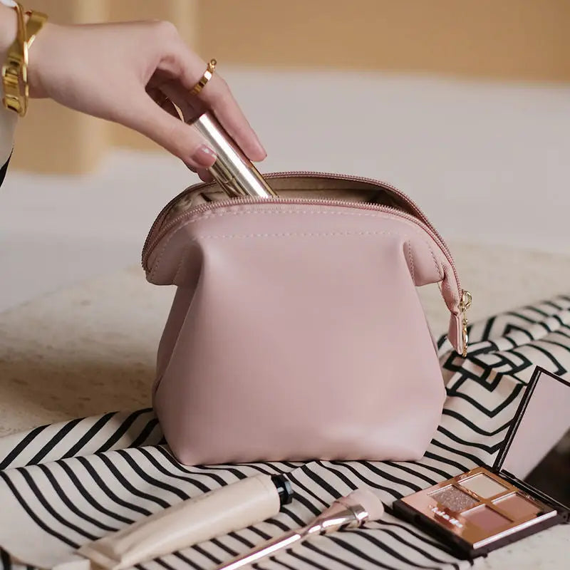Mini Makeup Bags - Waterproof PU Leather Travel Set - Women’s Bags