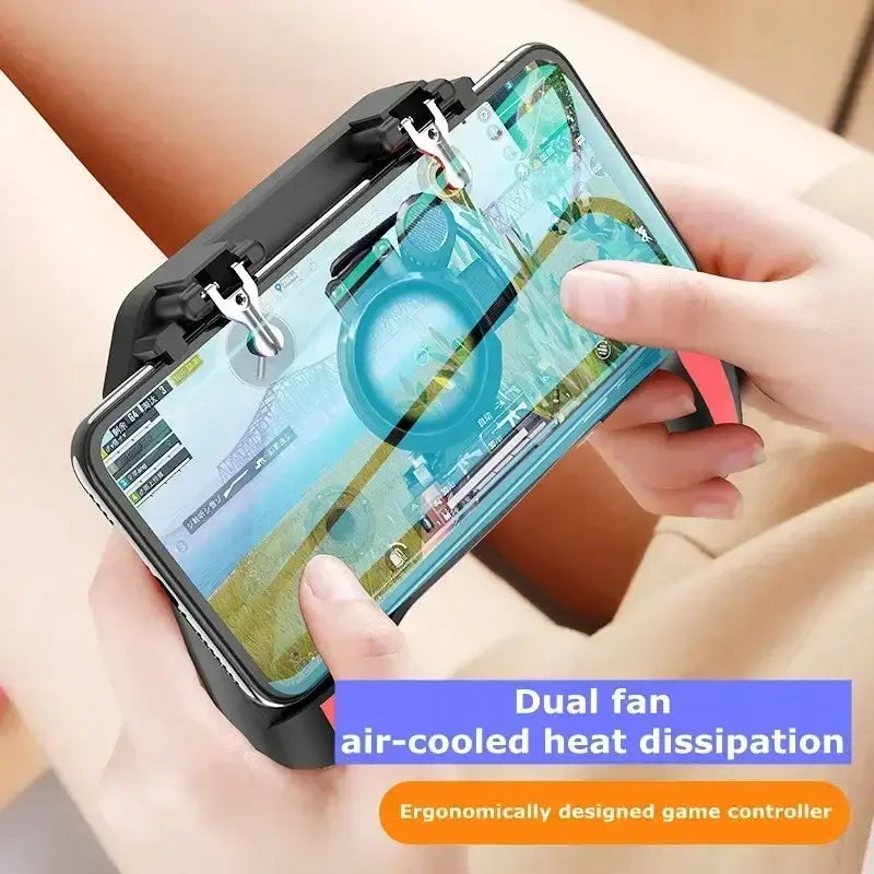 R&z - Mobile Phone Game Handle with Radiator Aim Shooting Gamepad Joystick Controller for IOS Android Gaming Accessories