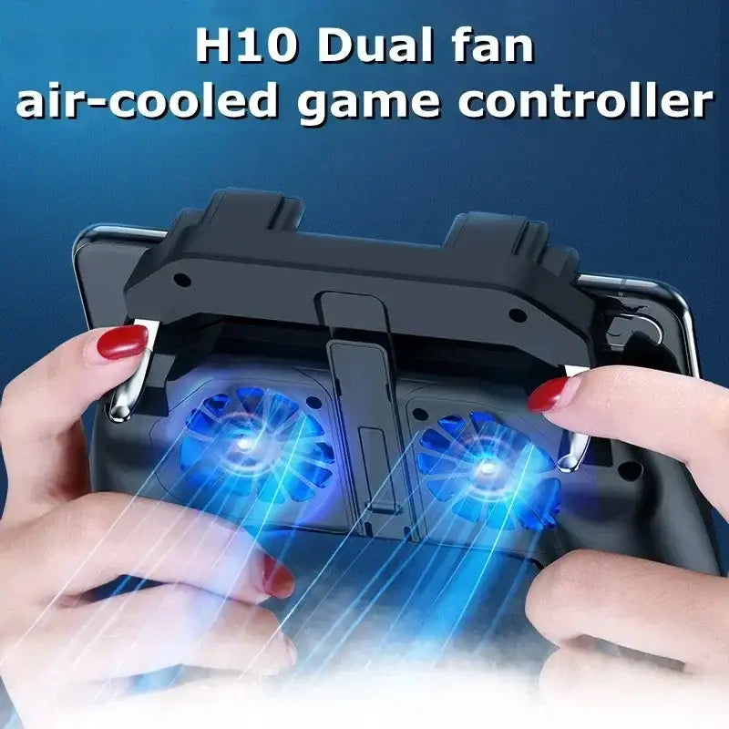 R&z - Mobile Phone Game Handle with Radiator Aim Shooting Gamepad Joystick Controller for IOS Android Gaming Accessories