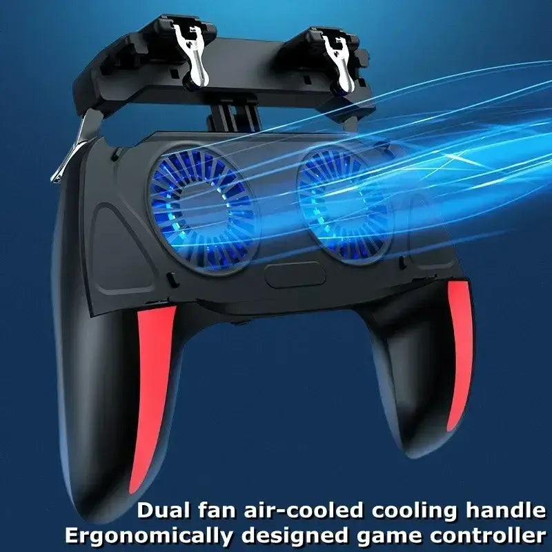 R&z - Mobile Phone Game Handle with Radiator Aim Shooting Gamepad Joystick Controller for IOS Android Gaming Accessories