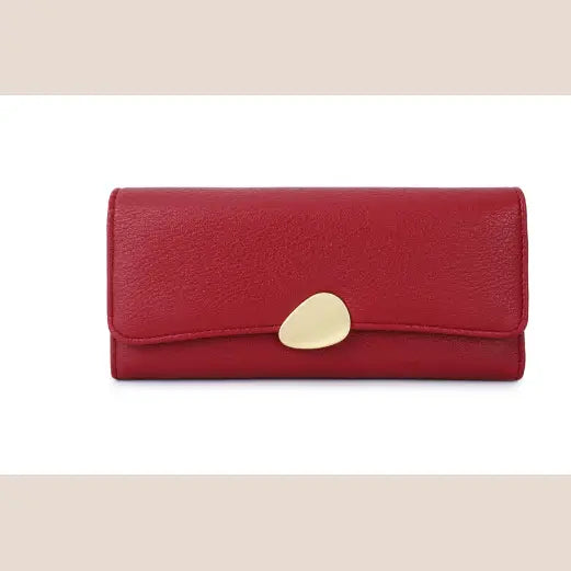 Ms. Contrast Multi-function Candy Color Wallet Clutch - Wallets