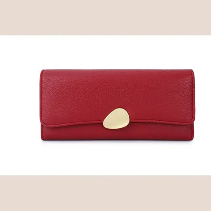 Ms. Contrast Multi-function Candy Color Wallet Clutch - Wallets