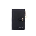 Multifunctional Women's Short Wallet in Black