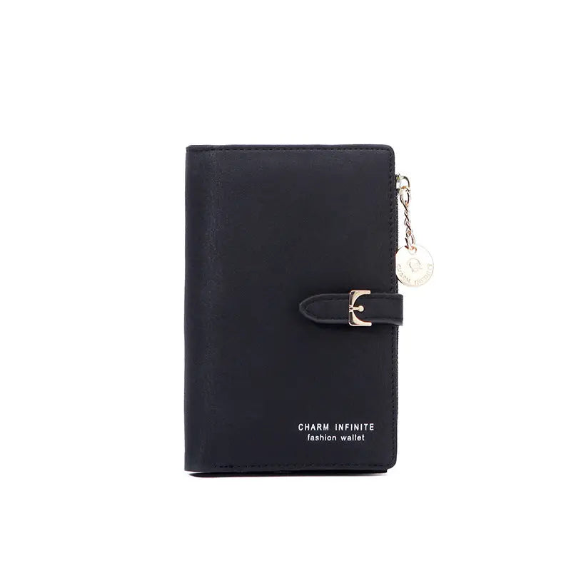 Multifunctional Women's Short Wallet in Black