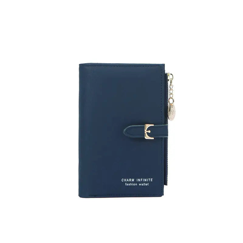 Multifunctional Women's Short Wallet in Blue