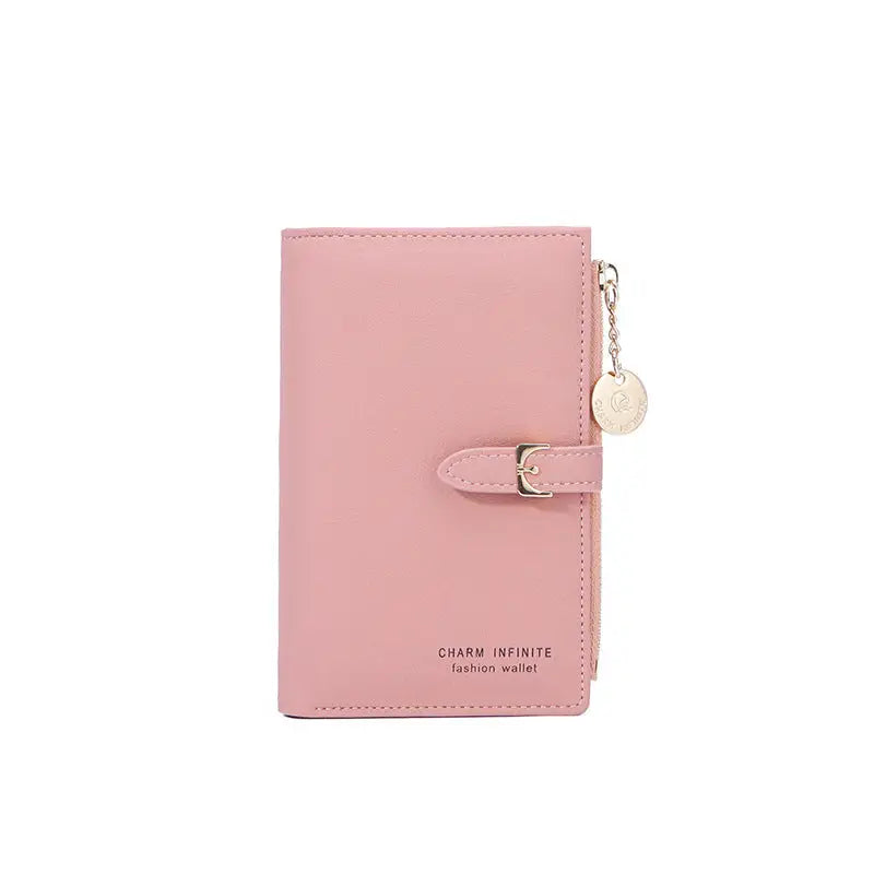 Multifunctional Women's Short Wallet in Pink