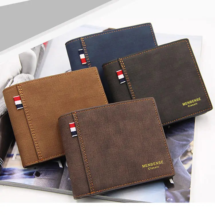 New Matte Men’s Wallet - Short & Multifunctional Design