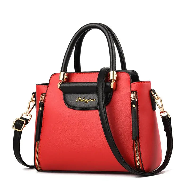 New Women bag Shoulder bag Handbag sac a main Casual foreign style crossbody bag Women’s Pillow Bag Underarm bag - Red