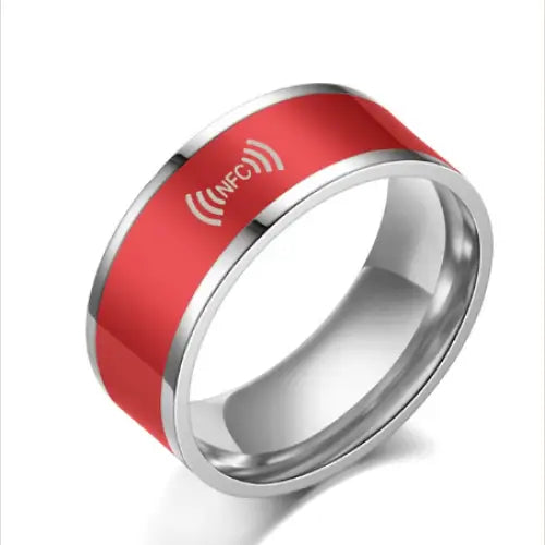 NFC Wearable Smart Ring for Mobile Phone Labeling - Red / 8