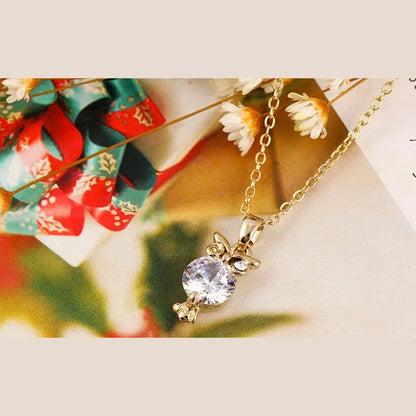 Owl Pendant Necklace - Choker Style