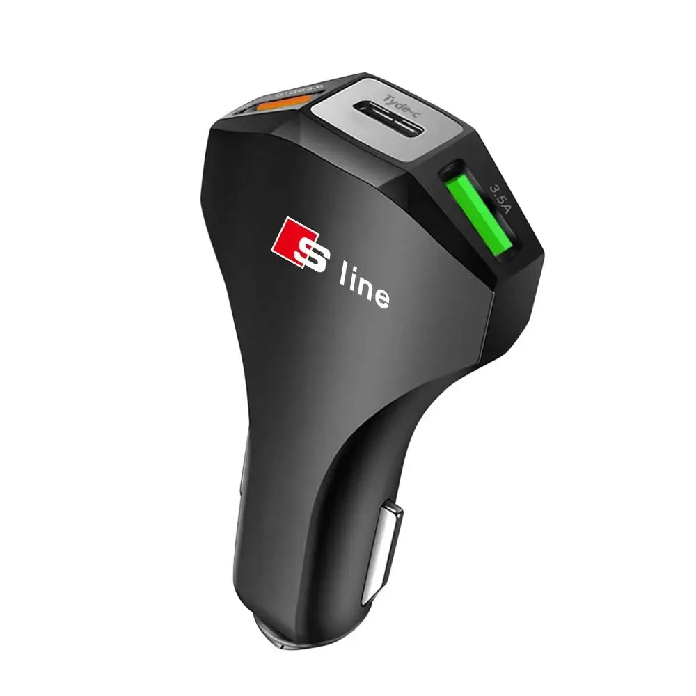 PD 35W Car Charger Mobile Cell Phone Fast Charging Adapter Auto Accessories For Audi A3 8P S3 8V A4 B8 B6 B7 A6 C6
