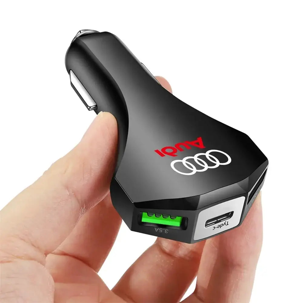 PD 35W Car Charger Mobile Cell Phone Fast Charging Adapter Auto Accessories For Audi A3 8P S3 8V A4 B8 B6 B7 A6 C6