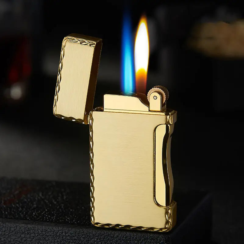 Personalized Double Flame Rechargeable Metal Lighter