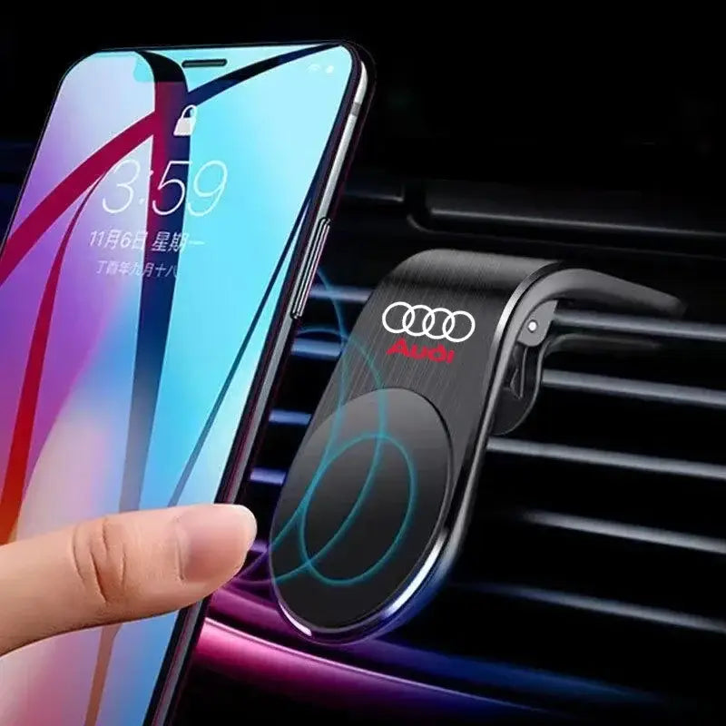 R&z - Phone Holder in Car Phone Stand Clip Mount For Audi RS S Line A3 A4 A5 A6 A7 Quattro Q2 Q3 Q5 Q7