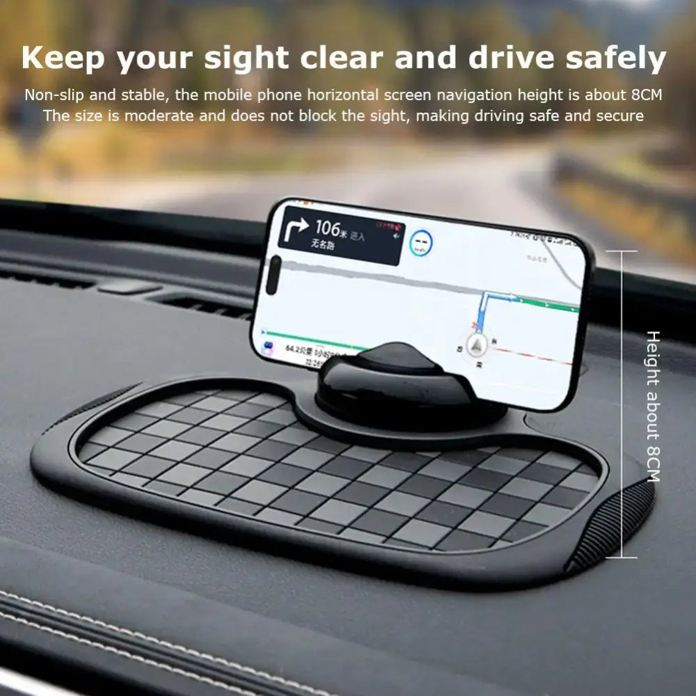 R&z - Phone Holder With Hide Parking Number Plate Interior Accessories