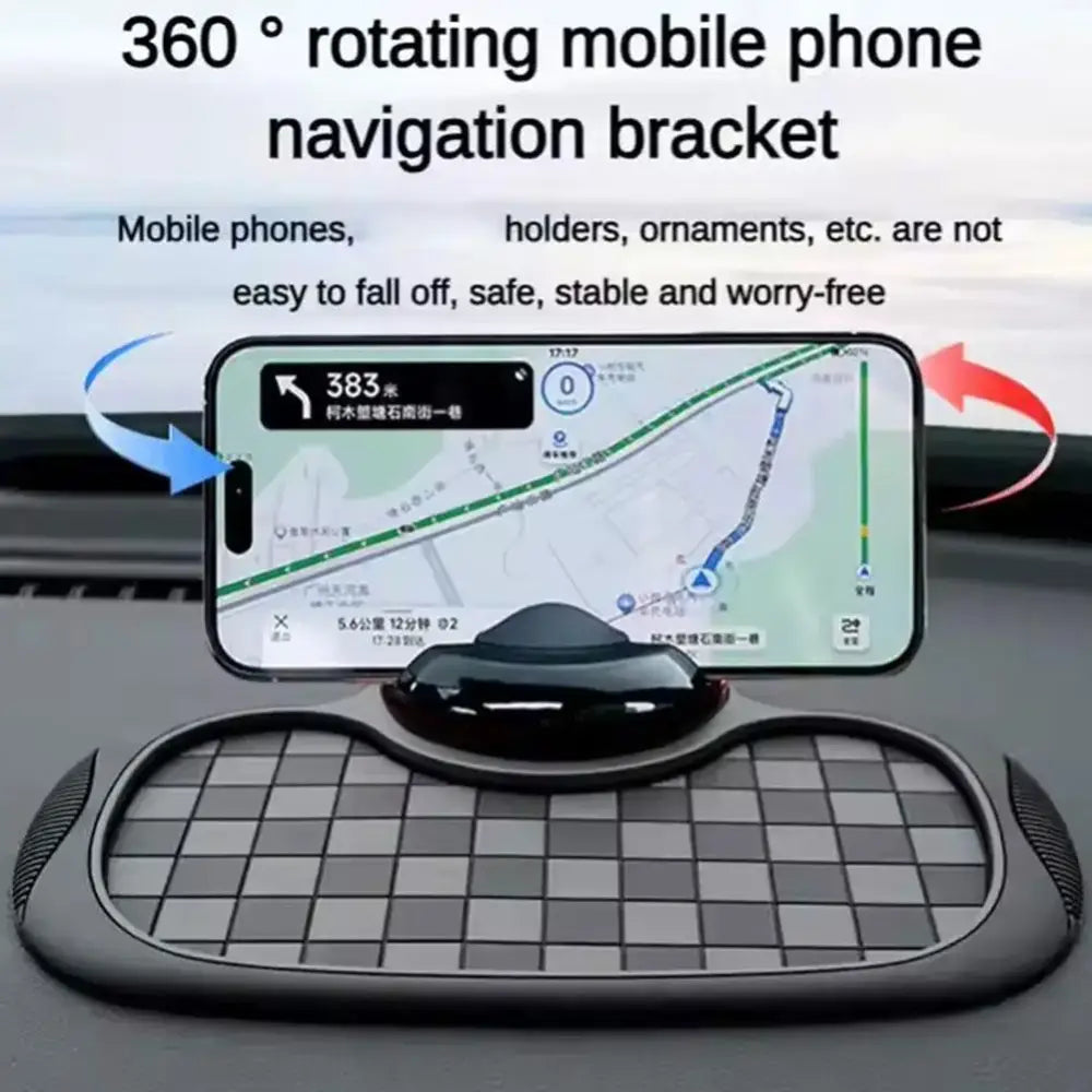 R&z - Phone Holder With Hide Parking Number Plate Interior Accessories