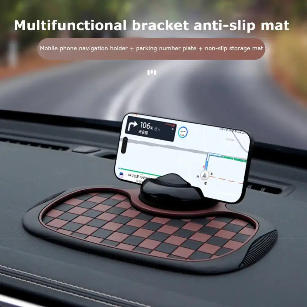 R&z - Phone Holder With Hide Parking Number Plate Interior Accessories