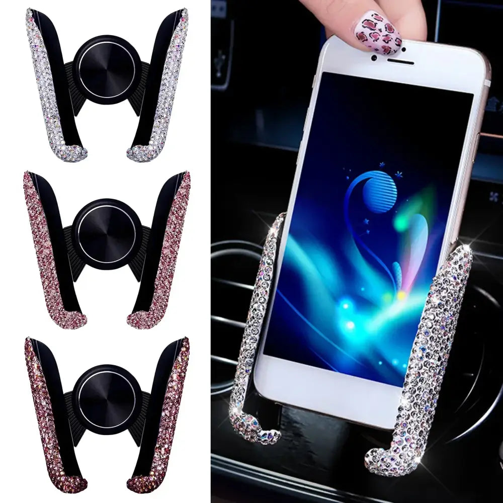 R&z - Phone Holder Women Diamond Crystal