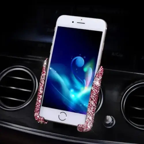 R&z - Phone Holder Women Diamond Crystal - PURPLE
