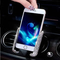 R&z - Phone Holder Women Diamond Crystal - WHITE