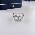 Pig Nose Fashion Personality Ring for Women - platinum