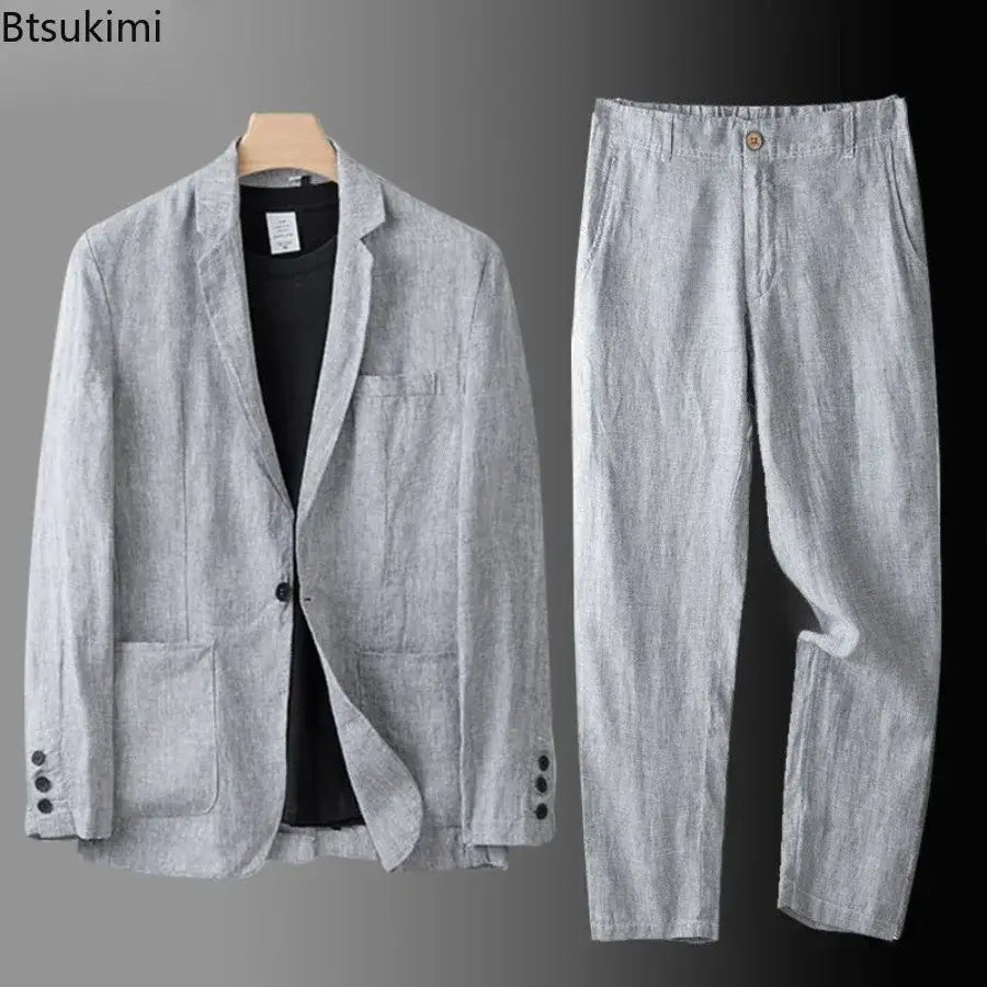 R&Z PremiumcLinen Bussiness Suit - R&Z Business Dress Shirt