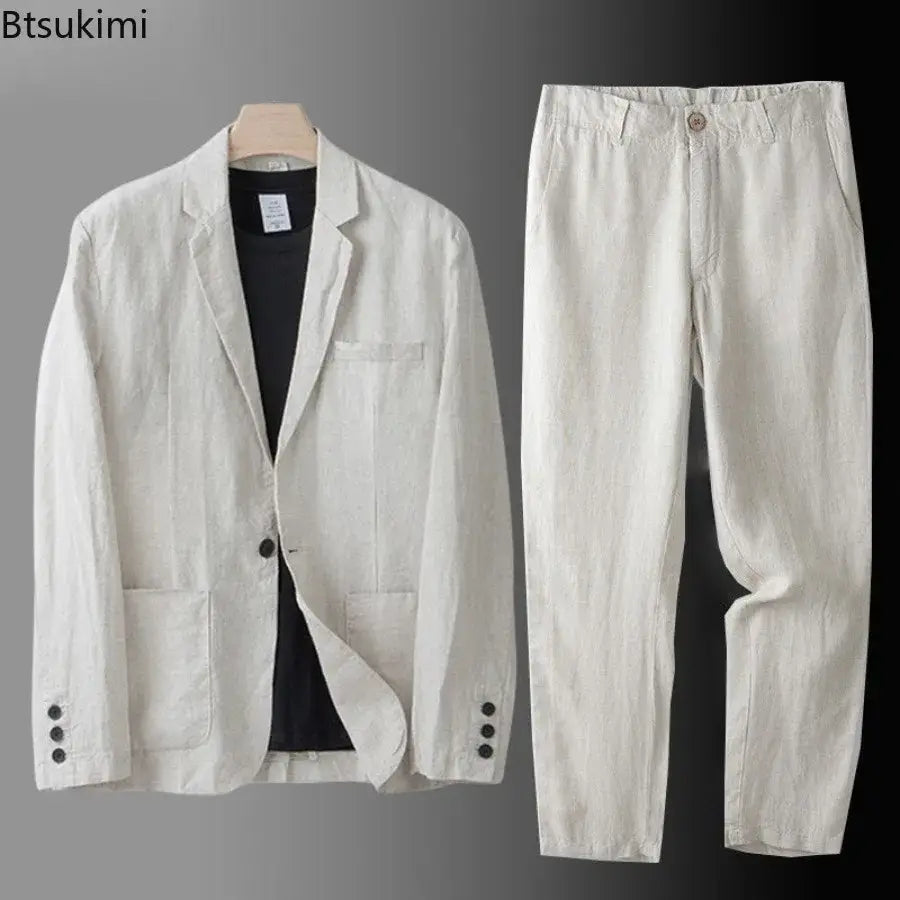 R&Z PremiumcLinen Bussiness Suit - R&Z Business Dress Shirt