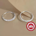 Pure Silvery Earrings For Women Frosted Sparkling Starry Circle Earrings Valentine’s Mother’s Jewelry Gifts - NS1409