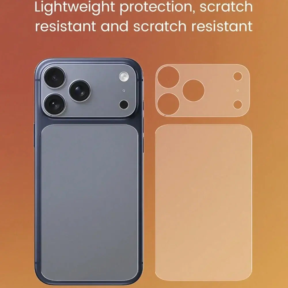 R&z - 2pcs/Set Matte Base Lens Film + Matte PET Back Film For IPhone 17 Pro Max/17 Pro/17 Phone Accessories Minimalist