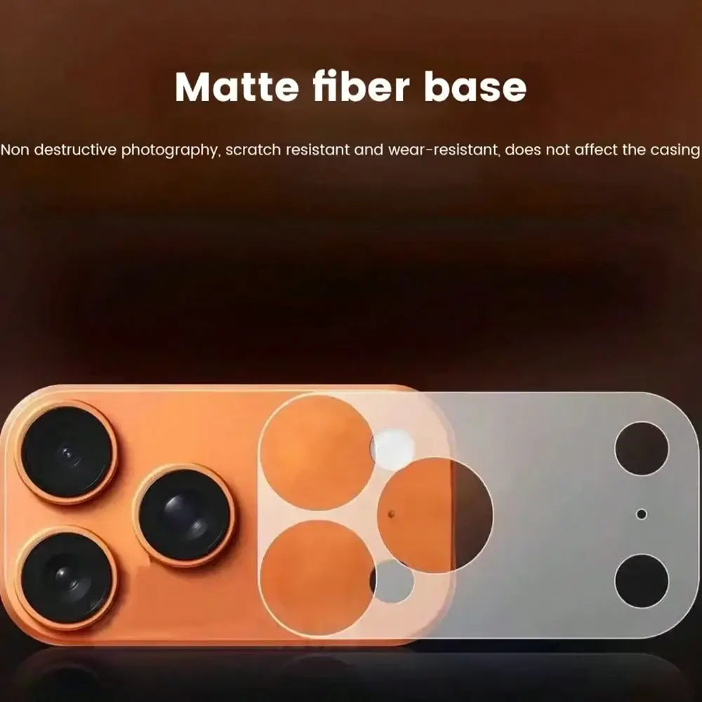 R&z - 2pcs/Set Matte Base Lens Film + Matte PET Back Film For IPhone 17 Pro Max/17 Pro/17 Phone Accessories Minimalist